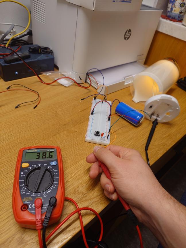 Candle light draws 39mAh from a 3.2V power source